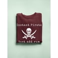 thumbnail image 3 of Instant Pirate Sweatshirt Women -Smartprints Designs, Female Medium, 3 of 4