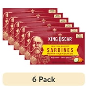 (6 pack) King Oscar Skinless & Boneless Spanish Style Sardines, 4.23 oz Can