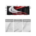 thumbnail image 4 of Valances for Windows Abstract Stitching Rod Pocket Cafe Window Treatments Valance Curtains for Kitchen Bathroom Laundry Basement Windows 60"x18", 4 of 9
