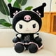 thumbnail image 3 of Muñeco de peluche de dibujos animados Sanrio Kuromi, uniforme lindo de gran tamaño, pequeño diablo Kawaii, juguete de peluche, almohada suave para dormir, regalo para niñas, 3 of 5