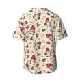 thumbnail image 6 of Daiia cute Santa with Gifts Men's Linen Shirts Short Sleeve Casual Shirts Button Down Shirt for Men Beach Summer Wedding Shirt-X-Large, 6 of 6
