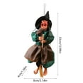 thumbnail image 3 of Scream Witch Halloween Ornament Spooky Laughing Voice Witch Halloween Table Decoration Christmas Tree Hanging Decoration 13 inch, 3 of 6