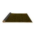 thumbnail image 2 of Ahgly Company Indoor Round Abstract Yellow Modern Area Rugs, 3' Round, 2 of 4