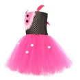 thumbnail image 5 of HAWEE Easter Rabbit Dress for Girls Pink Sleeveless Bunny Tutu Tulle Dress Rabbit Costume 5 PCS Kids Birthday Fancy Dress Up, 5 of 6