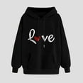 thumbnail image 4 of Idoravan Oversized Sweatshirt for Women Fall Women's Heart Shape Graphic Design Winter Hoodie Pullover Long Sleeved Comfortable Sweatshirt Black Xl, 4 of 7