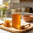 thumbnail image 5 of 15 Pack 12 OZ Mason Jars, Regular Mouth Canning Jars with Lids, Glass Jelly Jars Ideal for Jam, Honey, Wedding Favors and Shower Favors, 5 of 6