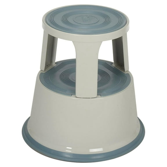 Global Industrial 17" H Rolling Step Stool - Gray