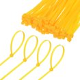 thumbnail image 1 of Uxcell 100-Pack Bridas de Nylon de 12 Pulgadas 49 Lbs Bridas de Cable de Auto-Bloqueo para Interior Exterior Oficina en Casa Amarillo, 1 of 1