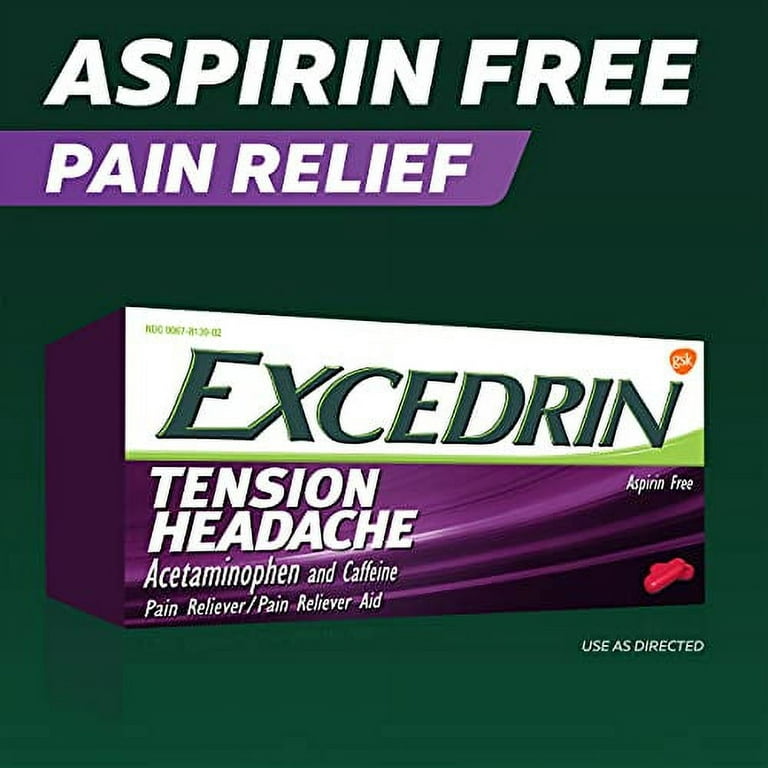 Excedrin Tension Headache, Caplets - 100 caplets