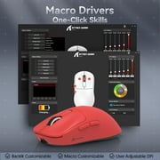 ATTACK SHARK X3 49g SUPERLIGHT Gaming Mouse, PixArt PAW3395 Sensor, BT/2.4G Wireless/Wired, 6 Adjustable DPI up to 26000, for Win10/11/Xbox/PS/Mac