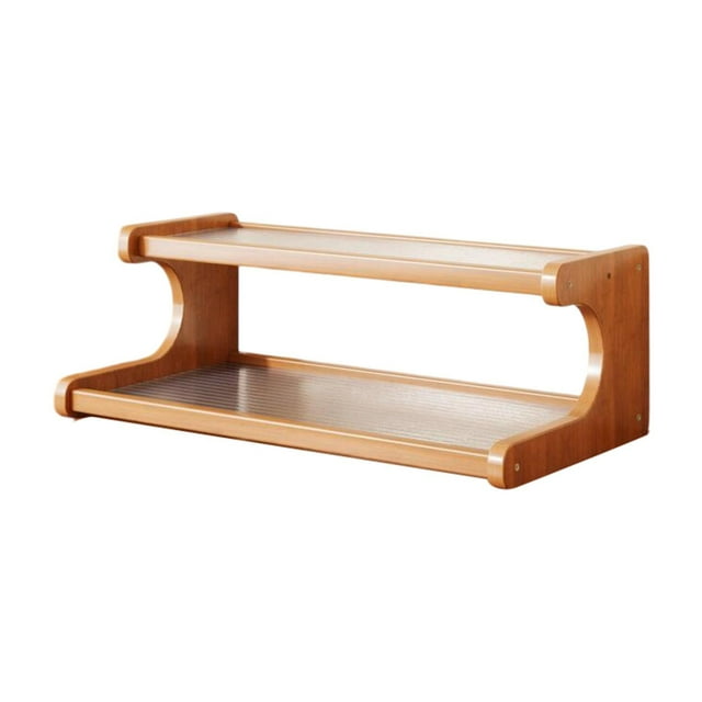 Estante de almacenamiento de tope de tazas Estantes de exhibición de la encimera de la encimera de cocina múltiple para la decoración de la mesa de la 2 niveles