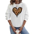 thumbnail image 4 of Women's Valentine's Day Sweatshirts Fashion Print Sweat Shirt Round Neck Long Sleeve Blouses Pullover Casual Shirts Top, 4 of 8