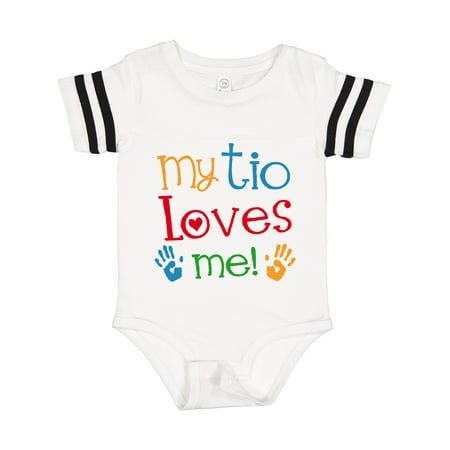

Inktastic My Tio Loves Me Outfit Gift Baby Boy or Baby Girl Bodysuit