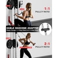 thumbnail image 2 of Cable Crossover Machine, Lat Pulldown Cable Training for Home Gym Station, Wall Mounted Pulley Tower functional trainer with Adjustable 18 Positions Dual Pulley System, 2 of 8