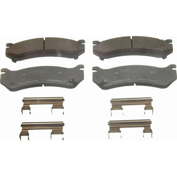 Brake Pad Set - Compatible with 1999 - 2007 GMC Sierra 1500 2000 2001 2002 2003 2004 2005 2006