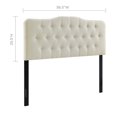 thumbnail image 1 of Modway Annabel King Upholstered Polyester Fabric Headboard in Ivory, 1 of 10