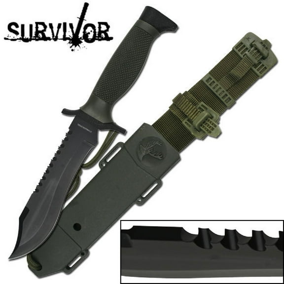 Survivor Fixed 5.0 in Blade Nylon Fiber Handle