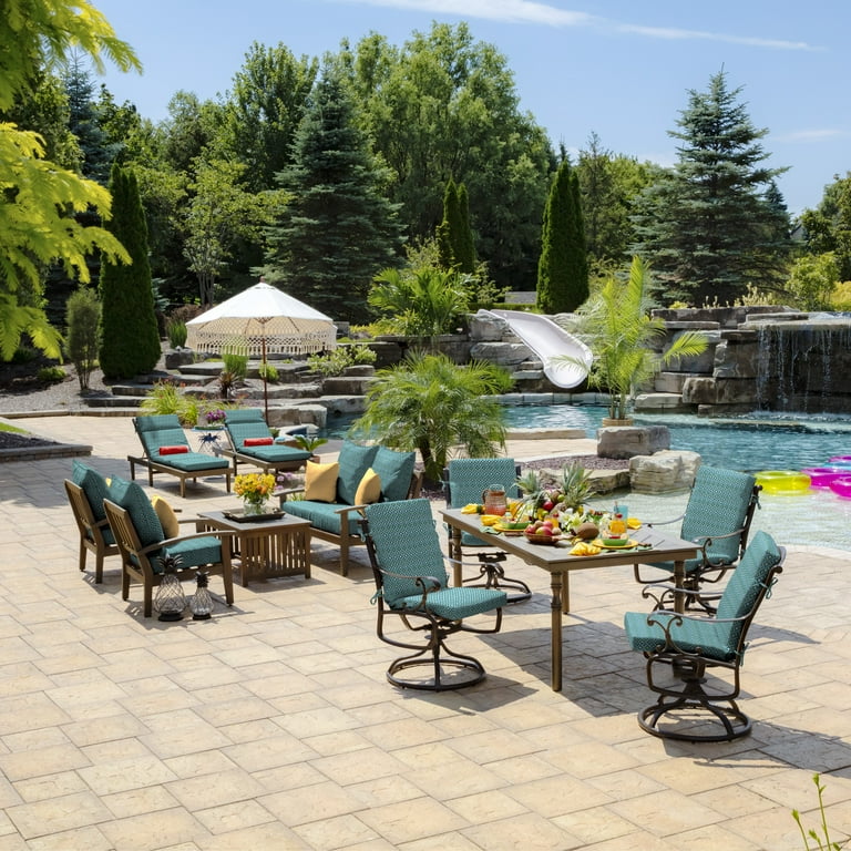 Arden Selections Outdoor Midback Chair Cushion 18 x 16.5 Water Repellent Fade Resistant 18 x 16.5 Alana Tile Walmart