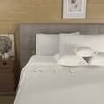 thumbnail image 4 of 100% Cotton Odor-Neutralizing Antimicrobial Sheet Set, Twin Ivory by Wholistic, 4 of 8
