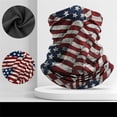 thumbnail image 4 of Only Moment Red UPF 50+ UV Sun Protection Face Mask Flag Neck Gaiter Polyester,Spandex Cooling UV Protection Bandana Face Mask Gator Scarf for Men Women One Size, 4 of 6