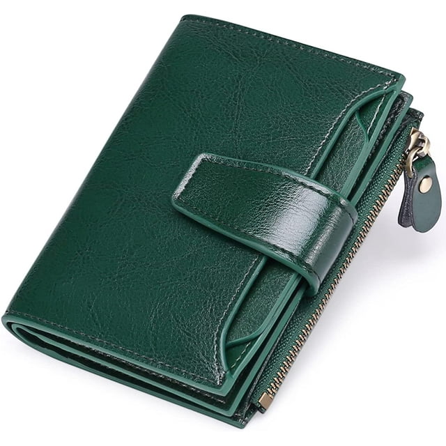 GHSDFBB Small Wallet for Women Genuine Leather Bifold Compact RFID Blocking Small Womens Wallet