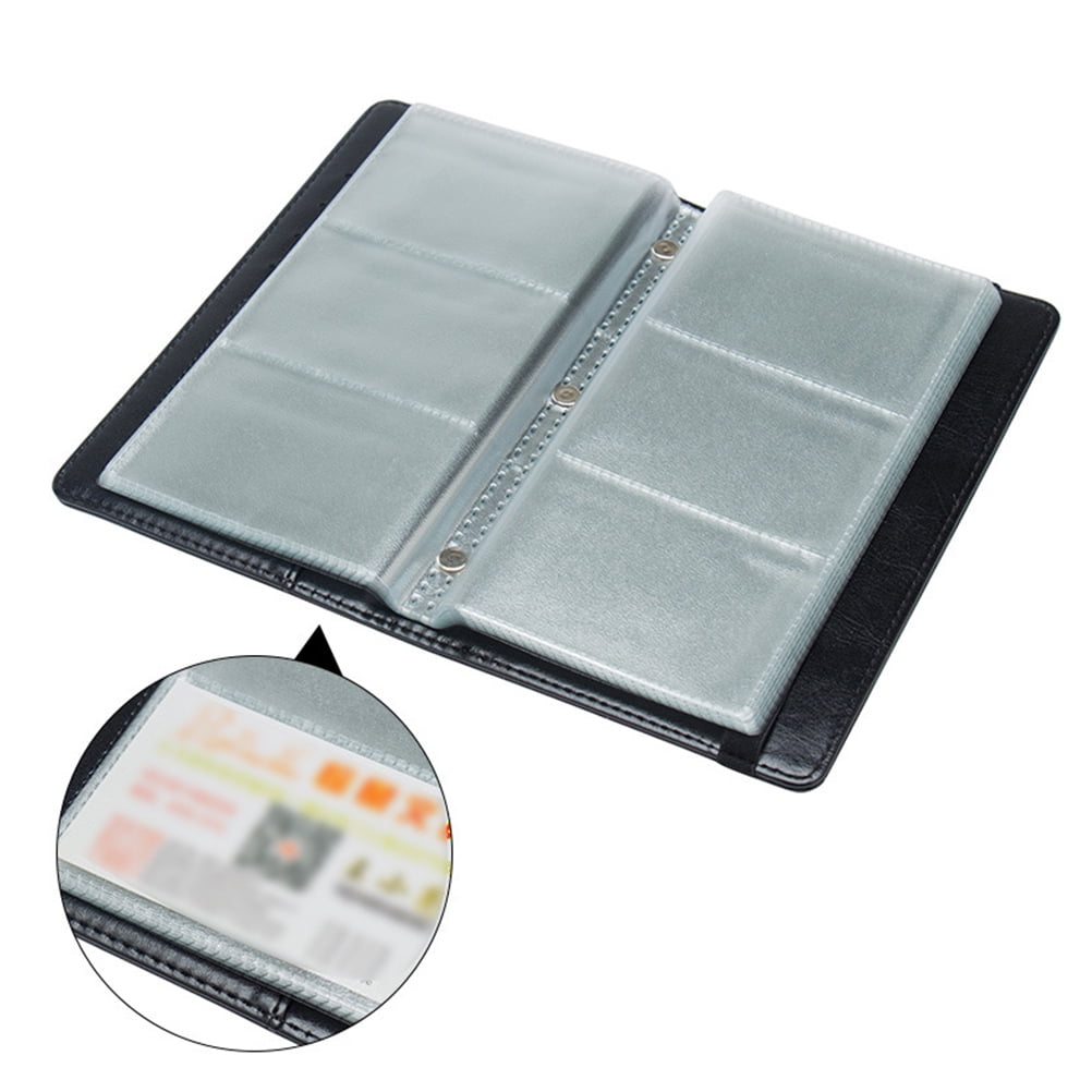 Masteelf 2 pcs  Portable Business Cards Case Creative PU Cards Container Cards Holder