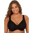 thumbnail image 1 of Sujetador Fruit of the Loom Fit for Me, talla grande, sin forro, 38D, negro, 1 of 5
