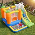 thumbnail image 2 of Gymax Rabbit Inflatable Playground w/Climbing Wall Slide & Ball Pit for Kids 3-12, 2 of 10