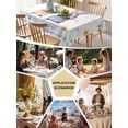 thumbnail image 5 of Happy Easter Table Cloth, Waterproof Tablecloth for Rectangle Tables, Watercolor Floral Gnomes Eggs Basket Spring Reusable Washable Fabric Table Cover for Restaurant Kitchen Dining Tables 60"x120", 5 of 9