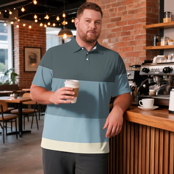 Big and Tall Golf Shirts for Men Advantage Performance Polos for Men Business Casual Men Polo Shirts Color Block Summer Basic Loose Fit Short Sleeve Polo Shirt Gray 4XL