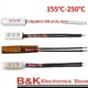 thumbnail image 2 of 1PCS/5PCS/10PCS KSD9700 155C-250C Termostato 10A 250V Interruptor de temperatura de disco bimetálico NC Protector térmico de alta temperatura, 2 of 5