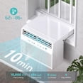 thumbnail image 4 of FREE VILLAGE 12,000 BTU U-Shaped Window Air Conditioner Unit Cools up to 550 Sq.Ft.with 6 Modes 24H Timer,Ultra Quiet Window AC Units with Full Window View,Energy Saving,Easy to Install,Black, 4 of 8