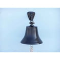 thumbnail image 6 of Hampton Nautical 3xglass-101 Bronze Hanging Ship's 11" Bell-Nautical Decoration, 11 inch, 6 of 6
