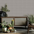 thumbnail image 3 of Galerie Wallcoverings  Flora Diamond Weave Vinyl on Non-woven Matte Wallpaper Roll 33 feet x 21 inches - Brown, 3 of 5