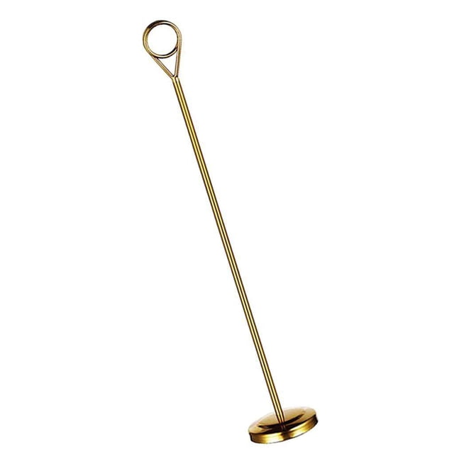 pitrice Numéro de Table en Acier Inoxydable Porte-Signe Support Photo pour Hôtel Doré 30cm