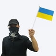 thumbnail image 3 of Home Decoration,100Pcs Ukraine Hand Held Ukraine Hand Held Flags Ukrainian National Flags Performance Driven, 3 of 6