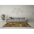 thumbnail image 3 of Ahgly Company Indoor Rectangle Abstract Brown Modern Area Rugs, 2' x 4', 3 of 4
