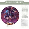 thumbnail image 2 of Mi papá el cazarrecompensas-theme Fitted Round Tablecloths Elastic Edged Table Covers Waterproof Table Cloth for Kitchen Holiday Party Tables Decor 150cm, 2 of 6