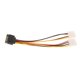 thumbnail image 2 of 15 pines a doble cable de 4 piezas 15 p a 2x cable de alimentación del divisor de 4 piezas, 2 of 7