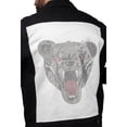 thumbnail image 3 of X RAY Jeans Mens Bear Growl Denim Jacket, Jet Black, L, 3 of 6