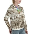 thumbnail image 6 of Honeii Vineyard Landscape 1 Pattern Womens Oversized Hoodies Long Sleeve Sweatshirts Pullover Fall Outfits with Pocket-Large, 6 of 7