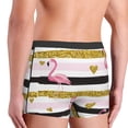 thumbnail image 5 of Naloa Gold Glittering Hearts and Flamingos Print Mens Underwear - Boxers for Men, Classic Briefs for Men, 5 of 9