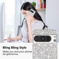 thumbnail image 2 of Compatible with Google Pixel 8 Case Glitter Shockproof, for Google Pixel 8 Phone Case Bling Sparkly TPU and PC Silicone Shiny Girl Women Thin Protective Cover (Silver), 2 of 14