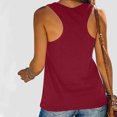 thumbnail image 4 of Fartey Scoop Neck Camis Top for Women Trendy Graphic T Shirts Slim Fit Summer Sleeveless Shirts 4th of July Patriotic Shirts Soft Stretch Workout Tank Tops Red S, 4 of 6