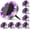 Purple, variant on PETGLE Solar Ground Lights Outdoor, 12 Pack Flat Solar Powered Disc Lights, IP68 Waterproof, Anti-Rust, Landscape Lighting for Pathway Garden Yard Lawn Walkway Landscape Driveway, Blue