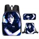 thumbnail image 1 of 2023 Nuevo Miércoles Addams Mochila De Escuela Primaria Bolsa De Mensajero Bolígrafo Conjunto De Tres Piezas DIY, 1 of 4