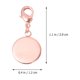 thumbnail image 2 of 20pcs 12mm DIY Bandeja Base Colgante Encantos Accesorios de fabricación de joyas de cobre con broche de langosta para collar pulsera (oro rosa), 2 of 5