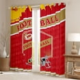thumbnail image 2 of Feelyou Eat Sleep Sports Blackout Curtains Set of 2 (52x84 Each), Red Peru Football Helmet Window Curtains, Teens Kids Boys Girls Curtains and Drapes, Living Room Curtains Decor, 2 of 6