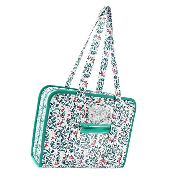 Portable Multiple Layer Embroidery Floss Organizers Bag with Meshes Pocket for Crafting and Travel