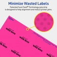 thumbnail image 5 of Avery Printable Round Labels, Neon Magenta, 1-5/8" Diameter, 1,600ct, 5 of 11